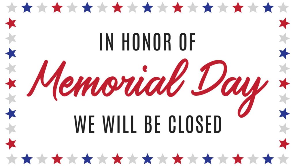 MEMORIAL DAY (CLOSED) (MONDAY) The Rathskeller Restaurant